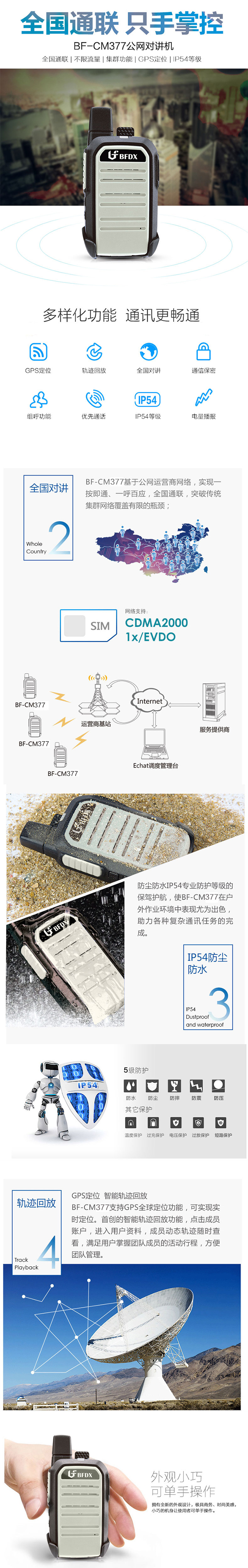 北峰BF-CM377公網(wǎng)對講機