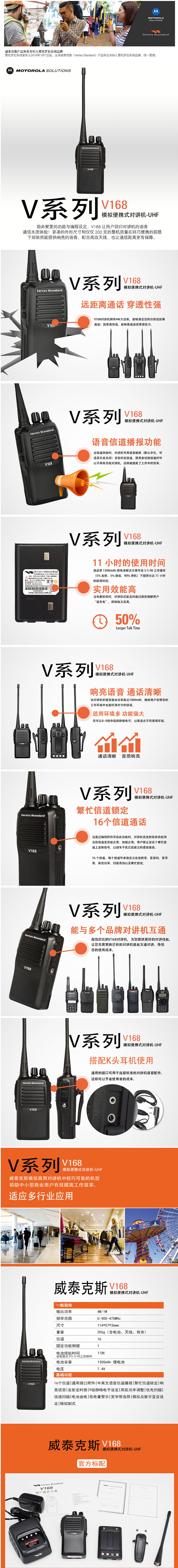 威泰克斯數字對講機V168